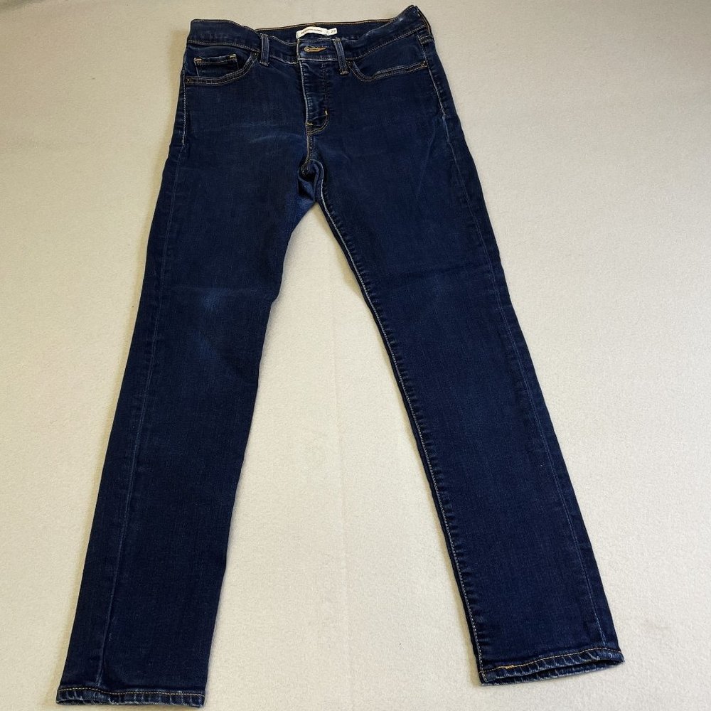 Vtg Levis Jeans Womens 29 Rare Upside Down Tag 311 Shaping Skinny Blue Denim